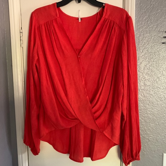 NEW Free People Check On It Wrap Top Size Small - Picture 7 of 10